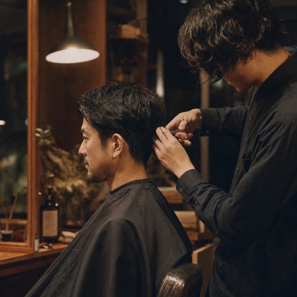 仕事帰りのリフレッシュカット
